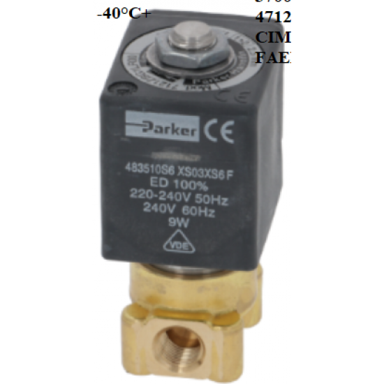 2-WAY SOLENOID VALVE LUCIFER 240V 50Hz,1120461,CIMBALI,FAEMA Coffee machine
