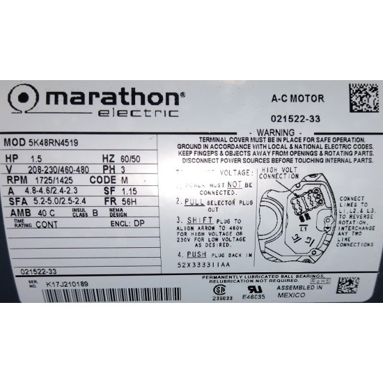 TAYLOR BEATER MOTOR 021522-33,Fits Models 358, 632, 8756, C606, C706, C707, C708, C709, C712, C713, C716, C717