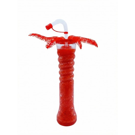 PALM TREE Twist Slush yard cup 12oz (350ml) HT1 x 170 cups with lid and straw