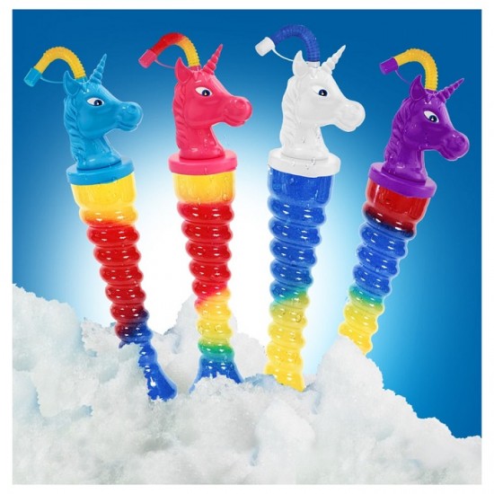Yard Cups, Slush Cup UNICORN 500ml 16.9oz,Box 52, pcs MIX Colours,Twisted,HT26