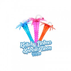 PALM TREE NEON Twist Slush yard cup 12oz (350ml) HT32 x 80 cups with lid and straw