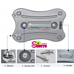 A1 Water Base Pavement Sign Silver POPCORN SOLD HERE