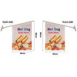 HOT DOG WALL FLAG, FLAG 745x66cm,Pole size: Around 70cm,JL-HTW04