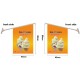 ICE CREAM WALL FLAG, Flag size: 45x66cm,Pole size: Around 70cm ,JL-HTW08
