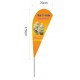 Ice Cream Beach Flag, FLAG 70x170cm,pole size 2.8 meters P shape