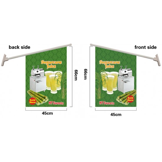 Sugar cane WALL FLAG  Flag size: 45x66cm,Pole size: Around 70cm ,JL-HTW07