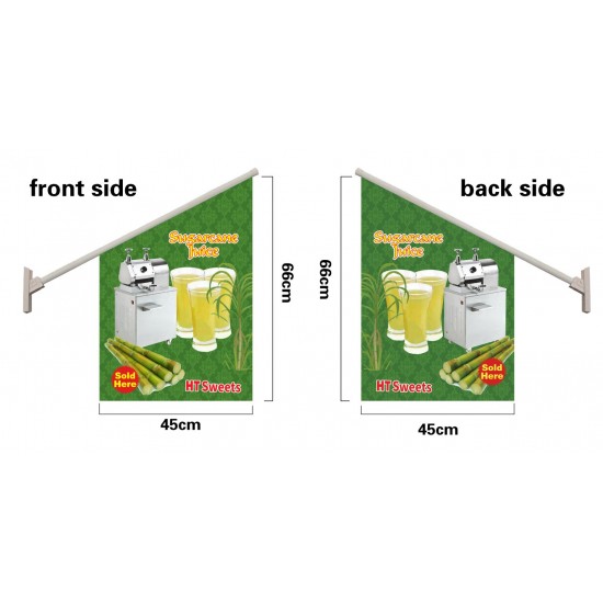Sugar cane WALL FLAG  Flag size: 45x66cm,Pole size: Around 70cm ,JL-HTW07