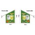 Sugar cane WALL FLAG  Flag size: 45x66cm,Pole size: Around 70cm ,JL-HTW07
