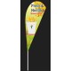 Sweet Corn Beach Flag, FLAG 70x170cm,pole size 2.8 meters P shape