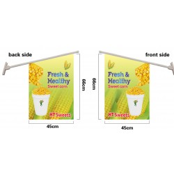 SWEET CORN WALL FLAG, Flag size: 45x66cm,Pole size: Around 70cm,JL-HTW06