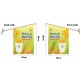 SWEET CORN WALL FLAG, Flag size: 45x66cm,Pole size: Around 70cm,JL-HTW06