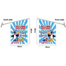 YARD CUP WALL FLAG  Flag size: 45x66cm,Pole size: Around 70cm ,JL-HTW02