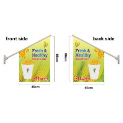 SWEET CORN WALL FLAG, Flag size: 45x66cm,Pole size: Around 70cm,JL-HTW06