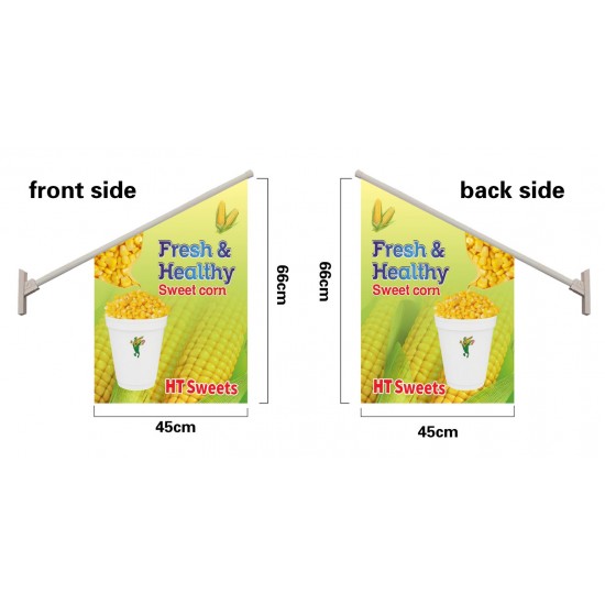 SWEET CORN WALL FLAG, Flag size: 45x66cm,Pole size: Around 70cm,JL-HTW06