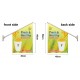SWEET CORN WALL FLAG, Flag size: 45x66cm,Pole size: Around 70cm,JL-HTW06