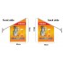 ORANGE JUICE WALL FLAG, Flag size: 45x66cm,Pole size: Around 70cm ,JL-HTW10