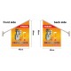 ORANGE JUICE WALL FLAG, Flag size: 45x66cm,Pole size: Around 70cm ,JL-HTW10
