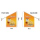 POPCORN WALL FLAG  Flag size: 45x66cm Pole size: Around 70cm ,JL-HTW09