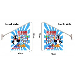 YARD CUP WALL FLAG  Flag size: 45x66cm,Pole size: Around 70cm ,JL-HTW02