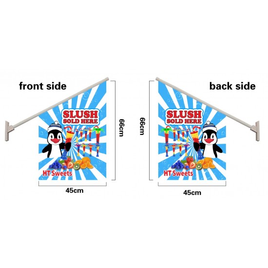 YARD CUP WALL FLAG  Flag size: 45x66cm,Pole size: Around 70cm ,JL-HTW02