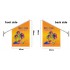 SNOW CONE WALL FLAG  Flag size: 45x66cm,Pole size: Around 70cm,JL-HTW03