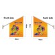 SNOW CONE WALL FLAG  Flag size: 45x66cm,Pole size: Around 70cm,JL-HTW03