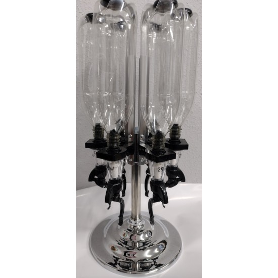  6 Bottles Bracket Stand Rotary,SLUSH,SNOW CONE FLAVOR STATION,3233,25ml,with 6 MT bottles