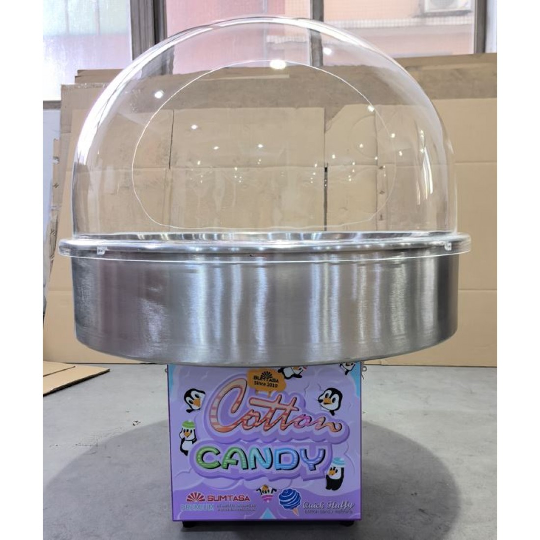 HTsweets Cotton Candy Machine Roll-Top Bubble