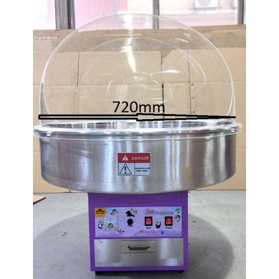 SUMTASA PREMIUM Candyfloss machine with metal bowl  + bowl cover -Diameter 720mm
