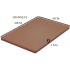 LARGE EXTRA Thick Professional Catering Chopping Board 12x23.62 inches/ 60x45cmx2.5cm,(1xChopping Board Brown only)