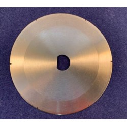 440 Kebab Circular Slicers – 80x12x1mm with Single Bevel to Sharpener, D-Bore Type, Serrated with 6x V-Edge Notches