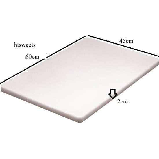 LARGE Thick Professional Catering,Chopping Board 12x23.6 inches / 60x45cmx2cm,(1xChopping Board White only)