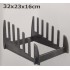 Chopping Board Rack 6 Slot Black,32x23x16cm