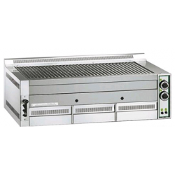 Fimar LAVA ROCK CHARGRILL B - Equipped for METHANE - Mod. B 115 - Polished opaque cast iron grill - Power 23 kW - Power supply METHANE-LPG - Dim. cm L 114 x D 70 x 38h