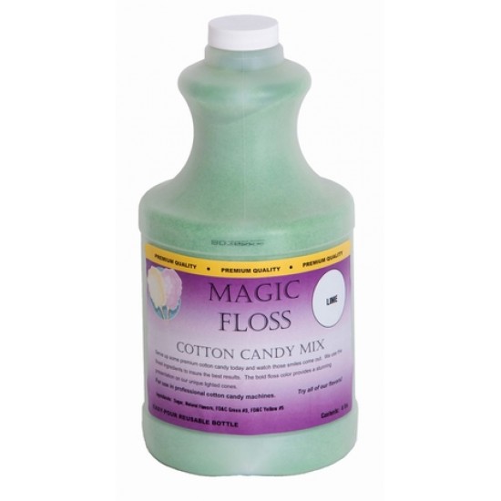 Lime Cotton Candy Floss- 4 pounds (~1814g) NO 7825