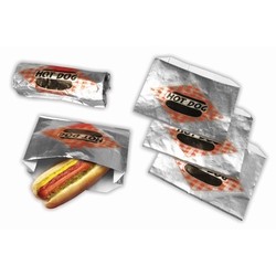 Hot Dog Foil Bag Top Open 1X250pcs, Part #8058SC