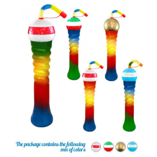 FOOTBALL Twist Slush yard cup 17oz (500ml) HT4 x 126 cups with lid and straw