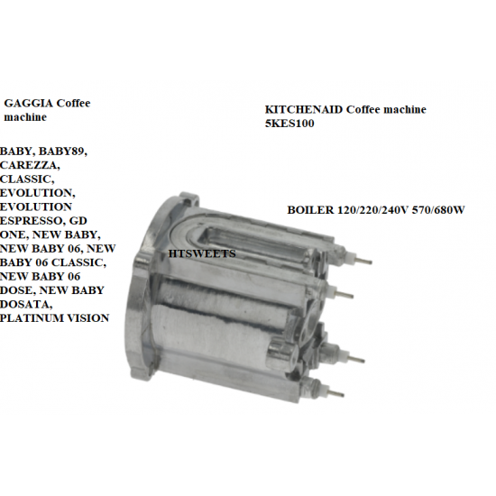 GAGGIA Coffee machine,BOILER 120/220/240V 570/680W,5038339,KITCHENAID
