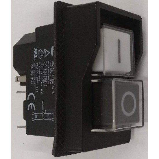 PUSH-BUTT.PANEL 0-I WHITE-BLACK 16A 250V,SL2919, 9319024 