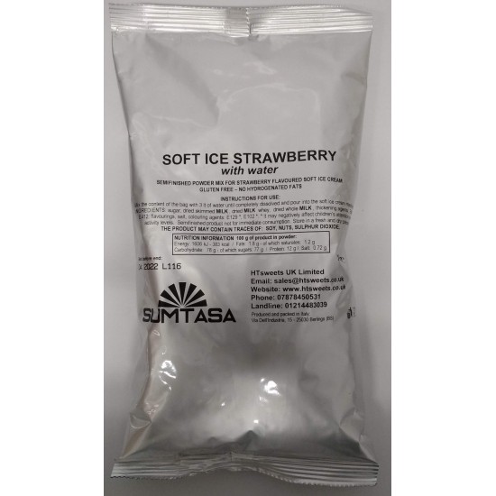 Strawberry soft icecream powder mix 100x1.KG   (100kg) SUMTASA
