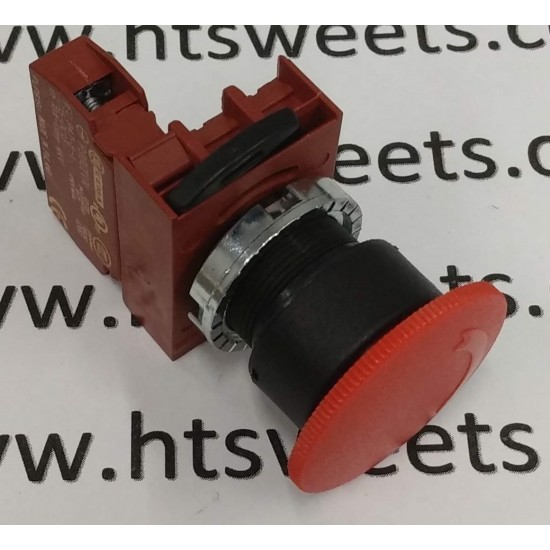 FIMAR MUSHROOM PUSH-BUTTON RED C/BLOCK,CO0913,