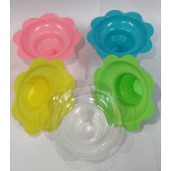 Flower snow cone drip trays - 4oz x 200 