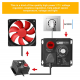 HT Electronic Voltage Regulator 4000W 220V Single Phrase Motor Fan Speed Controller HT Voltage Regulator UK PLUG