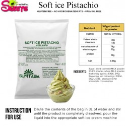 PISTACHIO soft icecream powder mix  SUMTASA