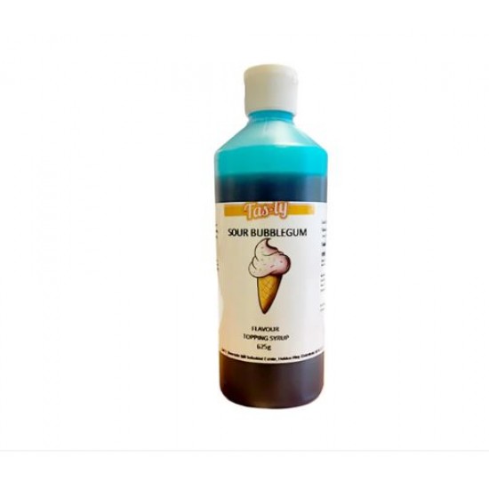 Tas-ty Sour Bubblegum Flavour Topping Syrup Bottle 625g