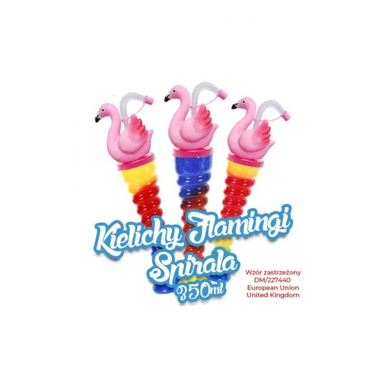 Flamingo Chalice - Spiral 350ml / 60 pcs.HT444