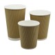 12oz Kraft Ripple Wall Paper Cup x 500