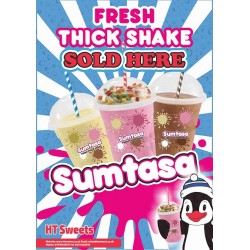 MILKSHAKE,THICK SHAKE POSTER,19"x27" (48cmx69cm) Buy 1 Get 1 Free