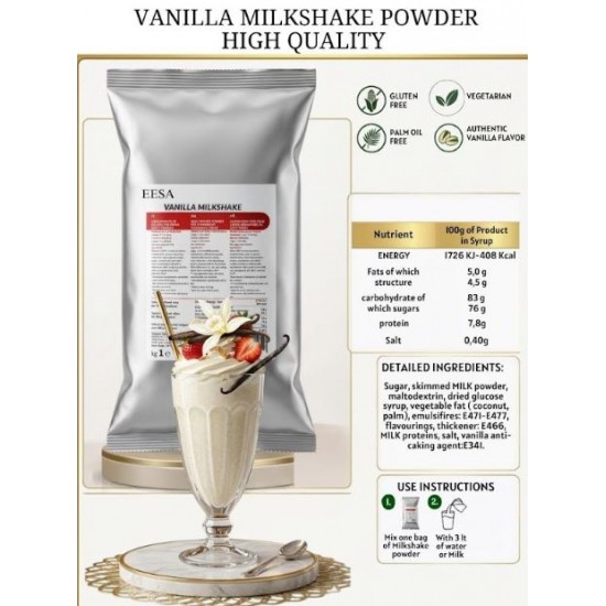 VANILLA MILKSHAKE POWDER