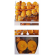 STAINLESS STEEL CITRUS FRUIT JUICER - Mod. F 50 C - MANUAL LOAD - DIGITAL ORANGE COUNTER - CAPACITY: 20/25 juiced per minute - FRUIT VOLUME max Ø mm 85